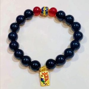 Obsidian Lucky Koi Bracelet