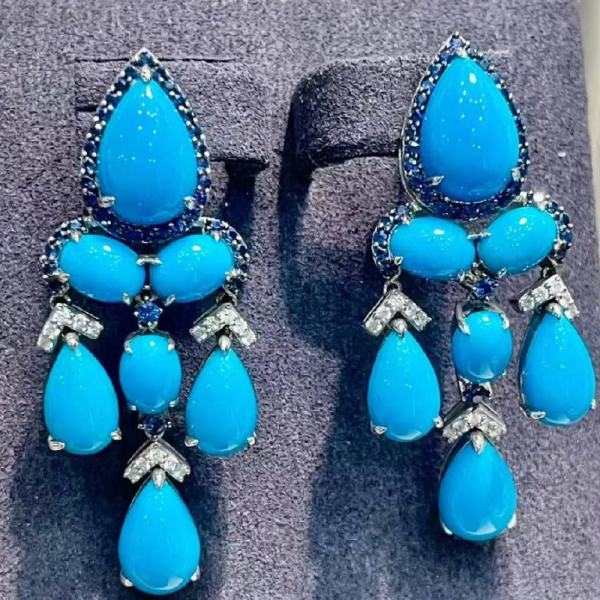 Blue earrings