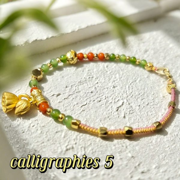 D22 Bead Bracelet: Lotus of Good Fortune