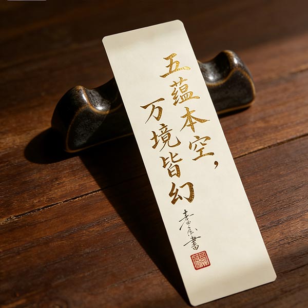 T45A Zen Bookmark of the Emptiness of the Five Aggregates