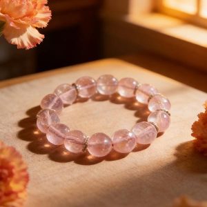 Frosted Pink Crystal Bowl