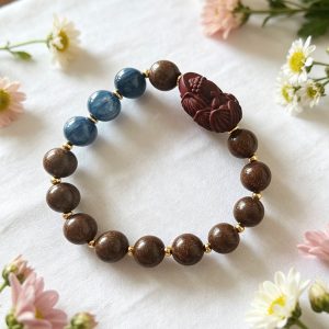 image11 D19 Quiet Contemplation Flowing Blue · Herbal Beads Bracelet