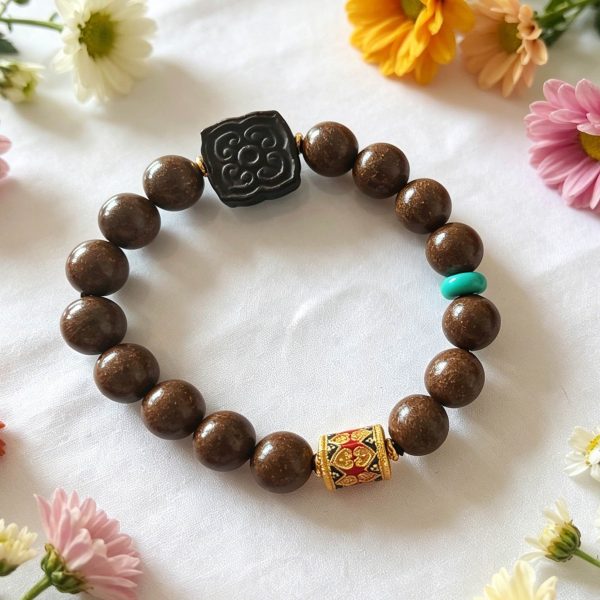 D20 Hidden Order Brocade Pattern · Herbal Beads Bracelet